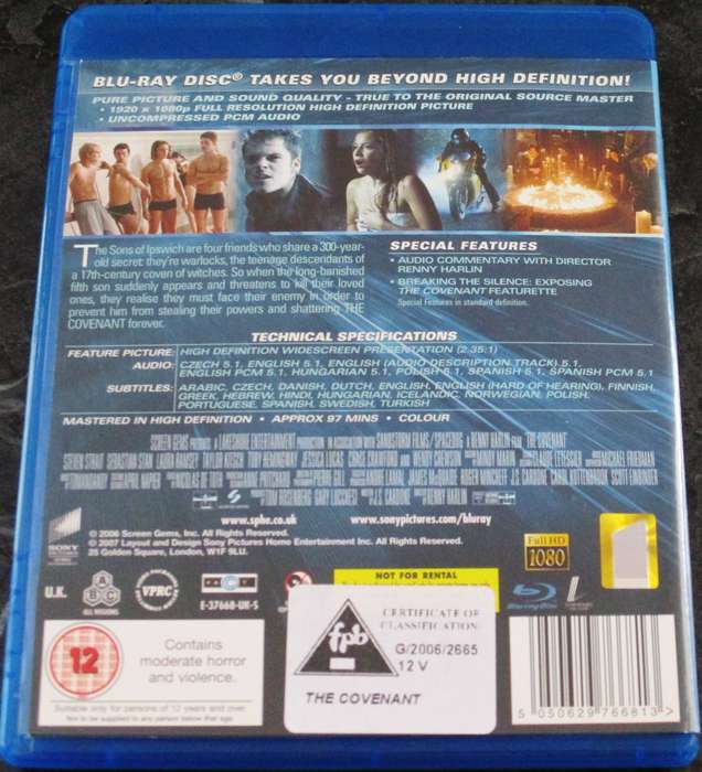 THE COVENANT BLU RAY