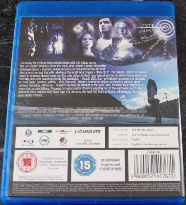 S. DARKO Donnie Darko 2 BLU RAY