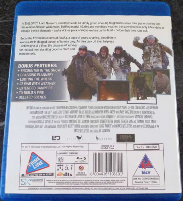 THE GREY BLU RAY Liam Neeson
