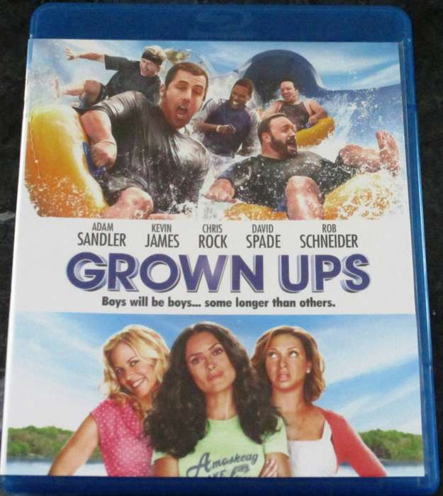 GROWN UPS BLU RAY Adam Sandler Kevin James Chris Rock David Spade Rob Schneider