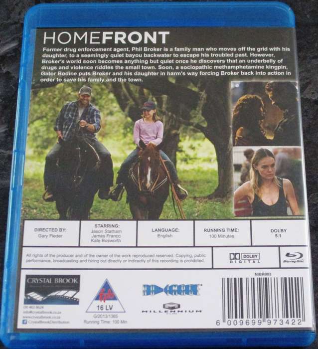 HOMEFRONT BLU RAY Jason Statham James Franco Winona Ryder