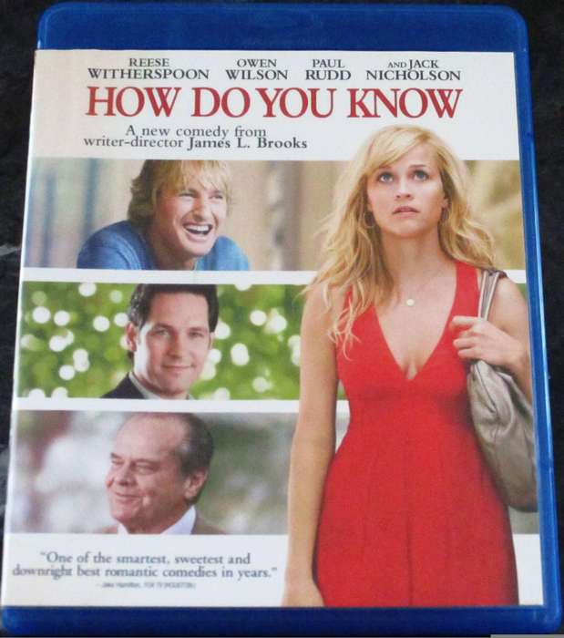 HOW DO YOU KNOW BLU RAY Reese Witherspoon Own Wilson
