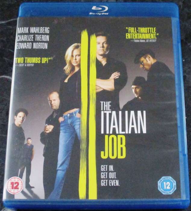 THE ITALIAN JOB BLU RAY Mark Wahlberg Edward Norton