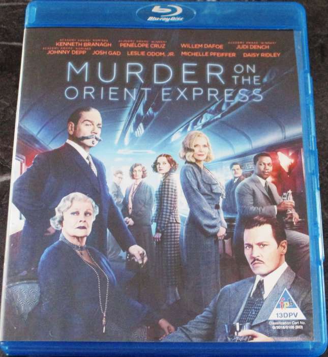 MURDER ON THE ORIENT EXPRESS BLU RAY Johnny Depp Penelope Cruz