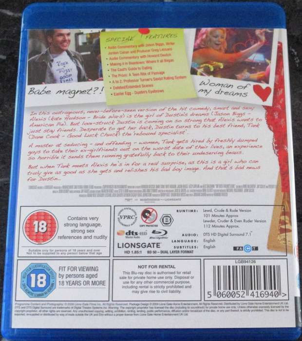 MY BEST FRIEND'S GIRL BLU RAY Alec Baldwin