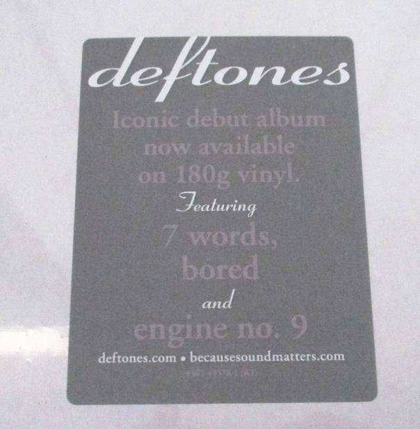 DEFTONES Adrenaline LP VINYL Record
