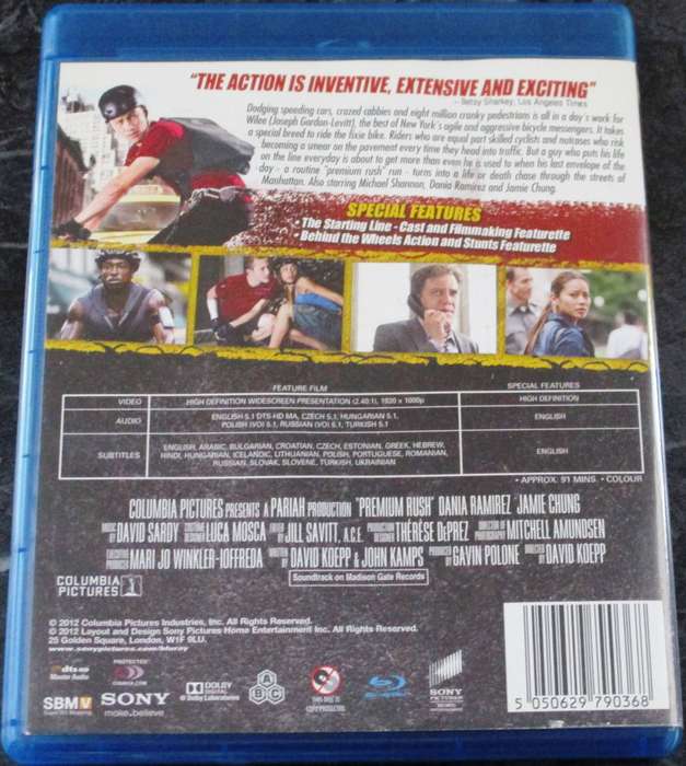 PREMIUM RUSH BLU RAY
