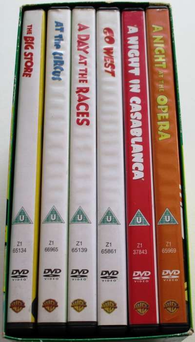 THE MARX BROTHERS 6 Movie Collection DVD BOX SET [Box Set shelf]