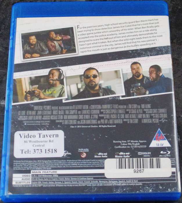 RIDE ALONG 1 BLU RAY Ice Cube Kevin Hart