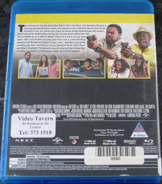 RIDE ALONG 2 BLU RAY Ice Cube Kevin Hart