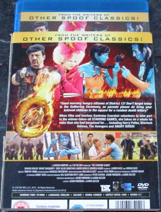 THE STARVING GAMES BLU RAY