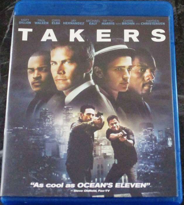 TAKERS BLU RAY Matt Dillon Paul Walker