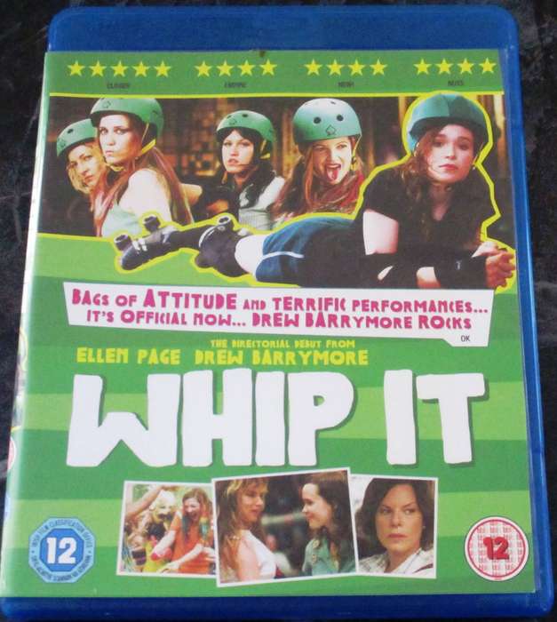 WHIP IT BLU RAY Ellen Page Drew Barrymore
