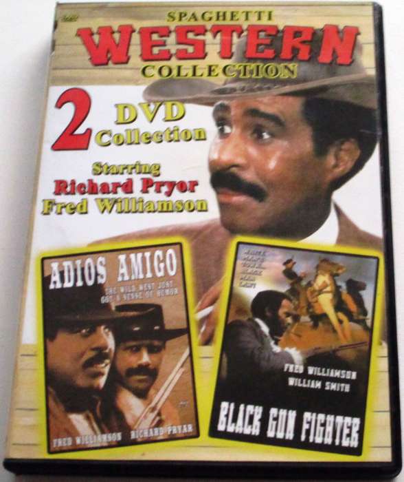 THE SPAGHETTI WESTERN COLLECTION Adios Amigo + Black Gun Fighter  2xDVD  [Box Set shelf]