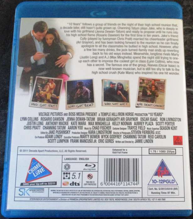 10 YEARS BLU RAY Channing Tatum