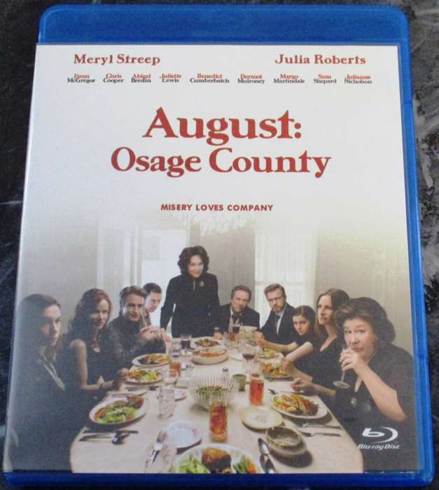 AUGUST: OSAGE COUNTY BLU RAY Meryl Streep Julia Roberts