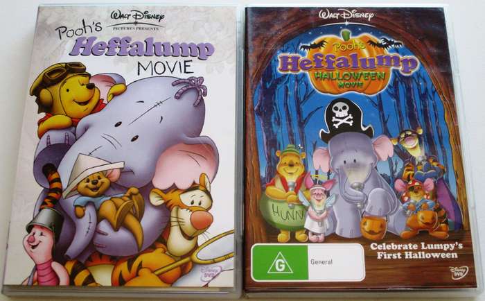 POOH'S HEFFALUMP HALLOWEEN MOVIE + POOH'S HEFFALUMP MOVIE DVD [Box Set shelf]