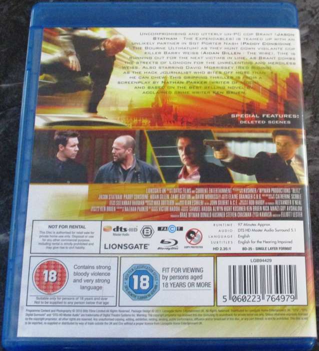 BLITZ BLU RAY Jason Statham