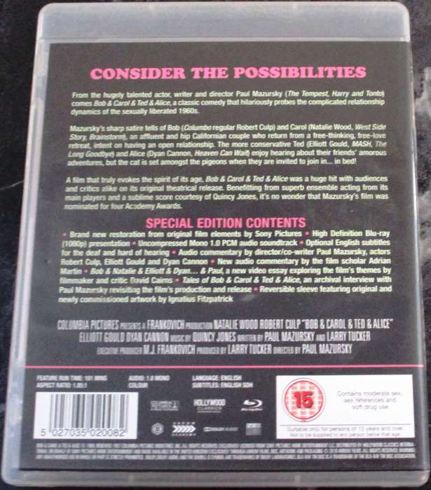 BOB & CAROL & TED & ALICE BLU RAY