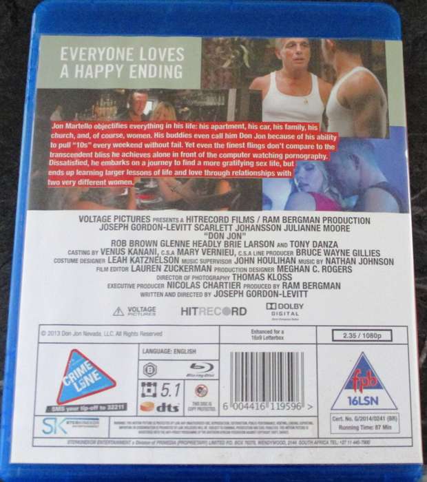 DON JON  BLU RAY Scarlett Johannson Julianne Moore