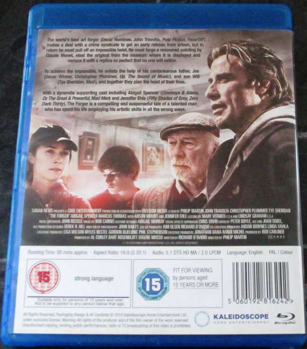 THE FORGER BLU RAY John Travolta