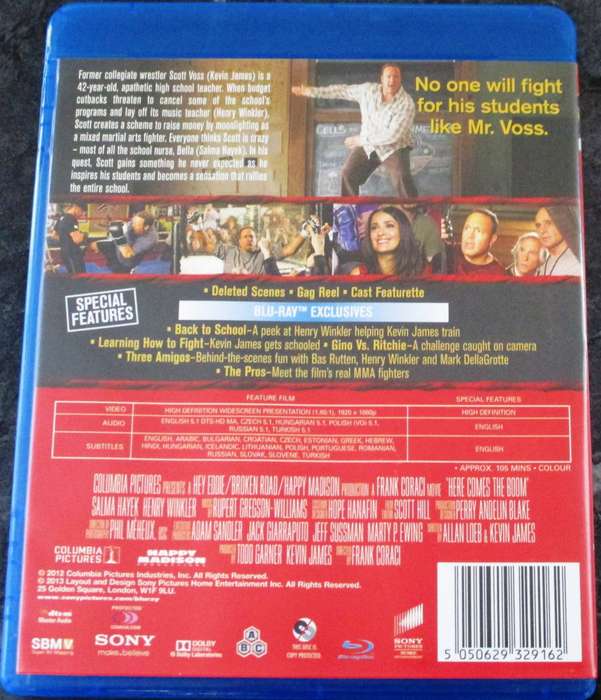 HERE COMES THE BOOM BLU RAY Kevin James