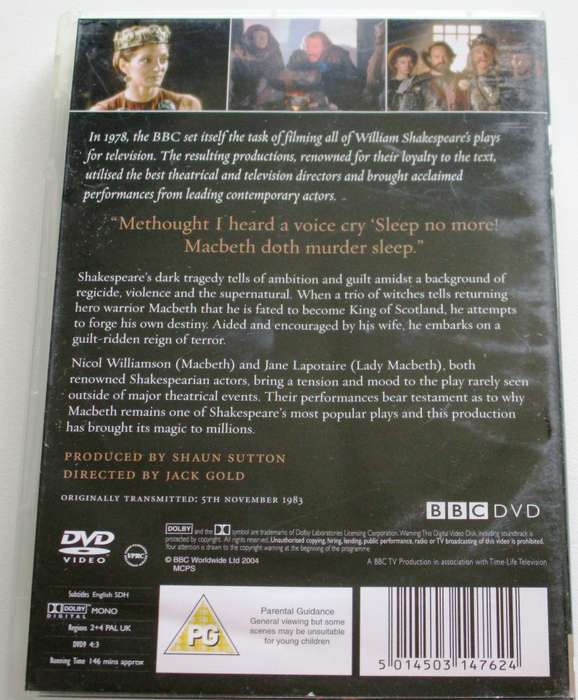 BBC MACBETH DVD [Box Set shelf]
