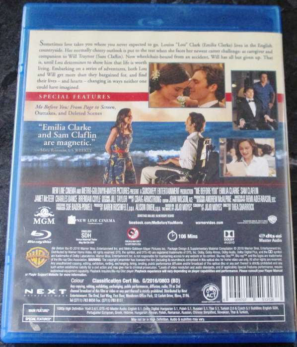 ME BEFORE YOU BLU RAY