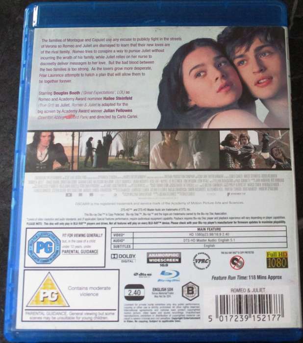 ROMEO & JULIET BLU RAY