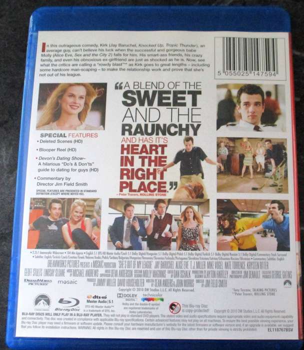 SHE'S OUT OF MY LEAGUE BLU RAY