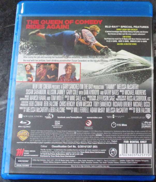 TAMMY BLU RAY Melissa McCarthy