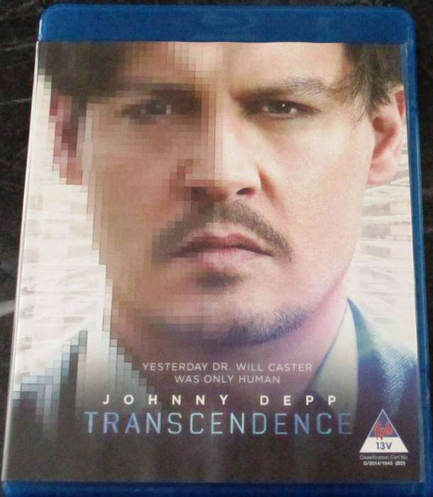 TRANSCENDENCE BLU RAY Johnny Depp