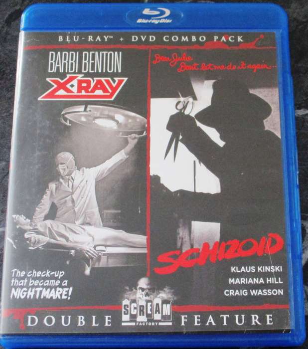 X RAY + SCHIZOID BLU RAY + DVD COMBO