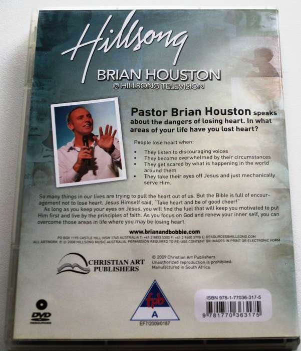 HILLSONG Do Not Lose Heart Brian Houston DVD [SA Afrikaans shelf]