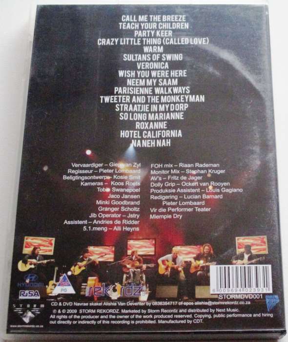 SES SNARE Live at the Performance Theatre DVD [SA Afrikaans shelf]
