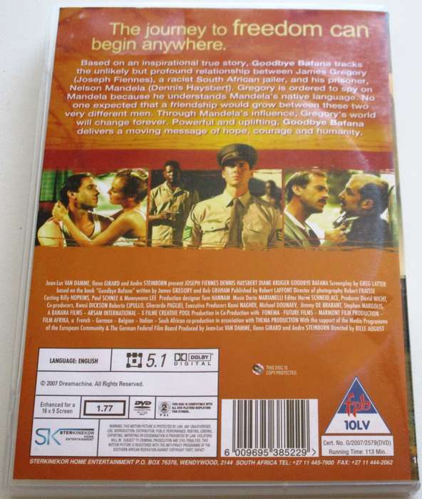 GOOD BYE BAFANA DVD [SA Shelf]
