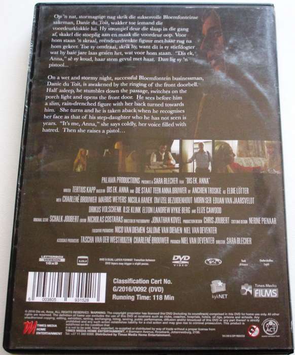 DIS EK, ANNA DVD [SA Shelf]