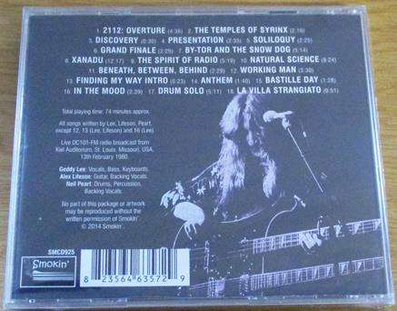 RUSH Spirit Of The Airwaves CD