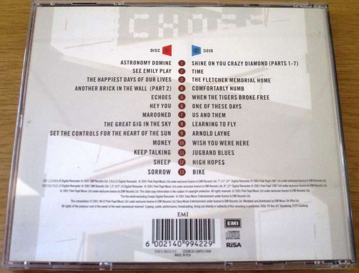 PINK FLOYD Echoes The Best Of 2xCD