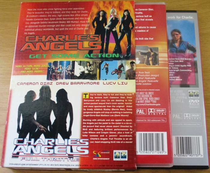 CHARLIE'S ANGELS 1 + 2 BOX SET 2xDVD [Box Set shelf]