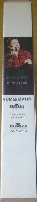 ANNIE LENNOX ... in the Park VHS Video Cassette