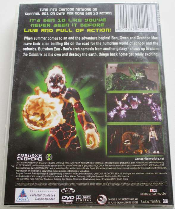 BEN10 Race Against Time DVD [BBOX 8] Region 1