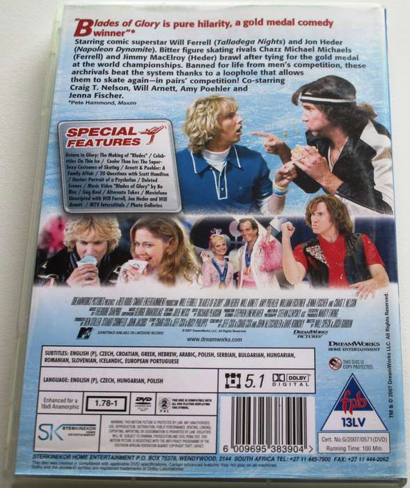 BLADES OF GLORY Will Ferrell DVD [BBOX 8]