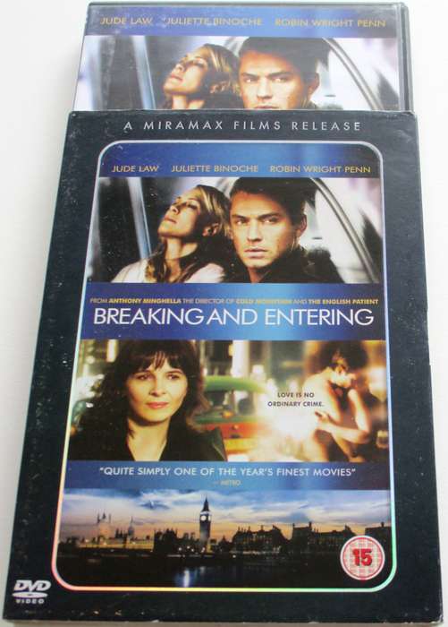 BREAKING AND ENTERING DVD Jude Law [BBOX 7]