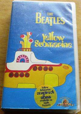 THE BEATLES Yellow Submarine VHS Video Cassette