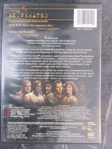 THE EXONERATED DVD Danny Glover Susan Sarandon [DVD BBOX 3] Region 1