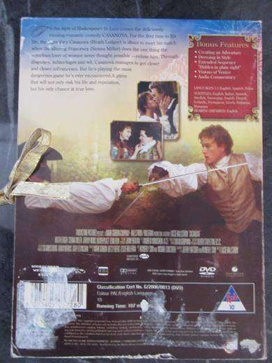 CASANOVA DVD Heath Ledger Jeremy Irons [DVD BBOX 4] Region 2