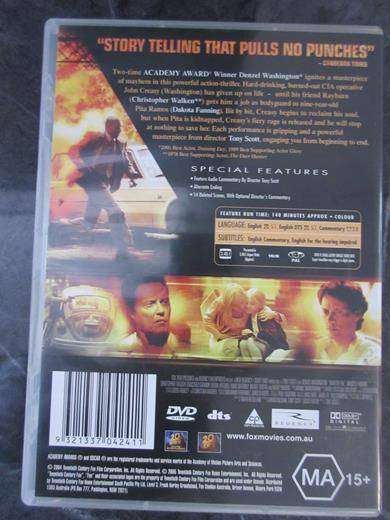 MAN ON FIRE DVD Denzel Washington [DVD BBOX 4] Region 2