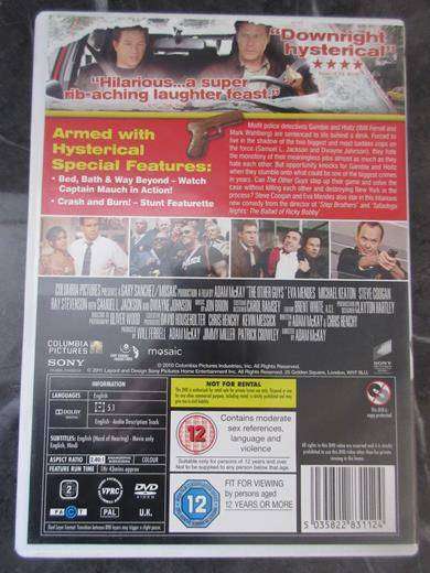 THE OTHER GUYS DVD Will Ferrell Mark Wahlberg [DVD BBOX 5] Region 2