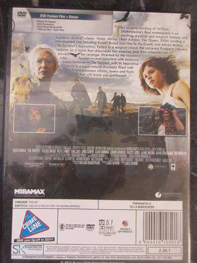 TEMPEST DVD Helen Mirren [DVD BBOX 5] Region 2